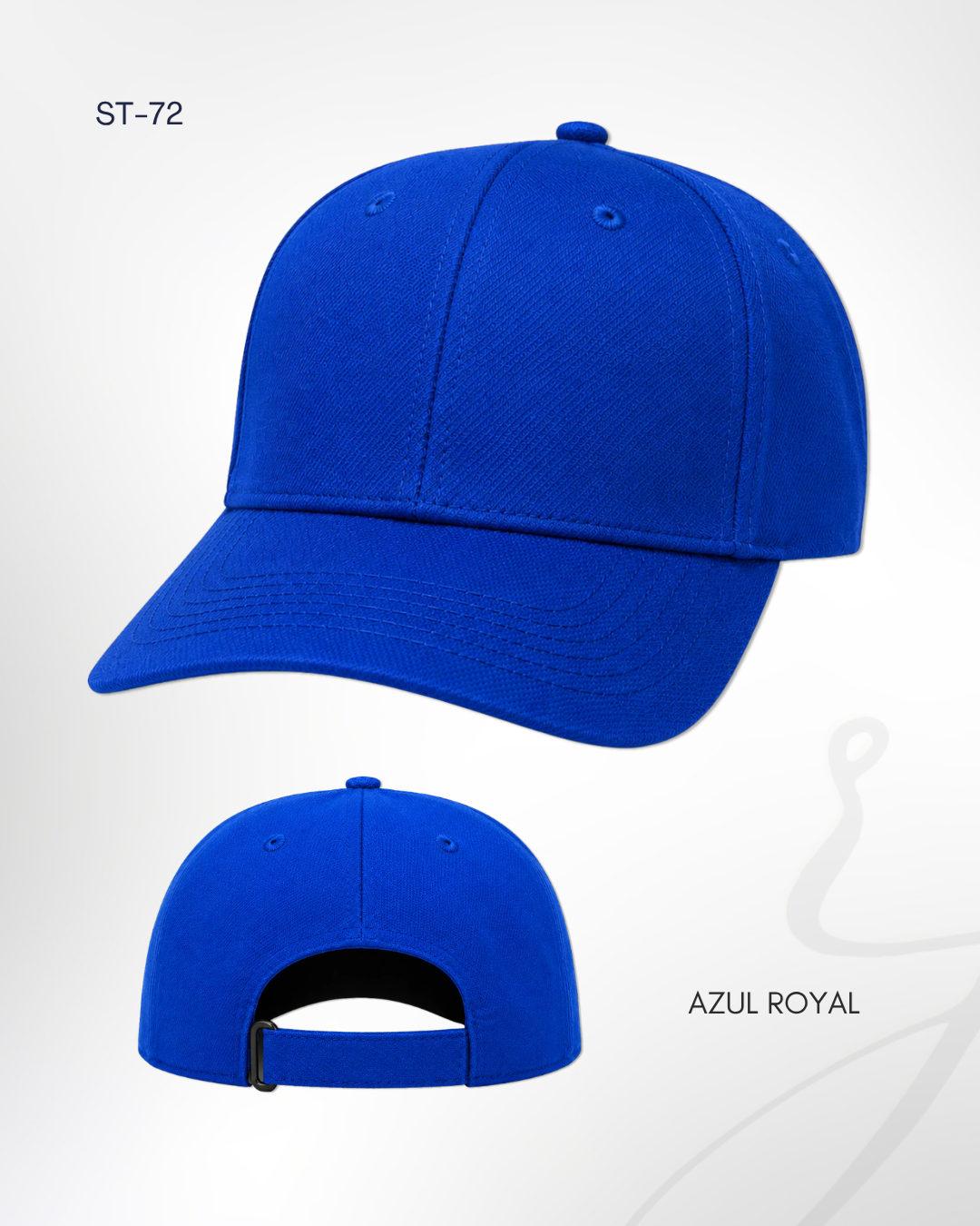 Gorra Microfibra ST-72 azul royal personalizada por RJIMPRESS