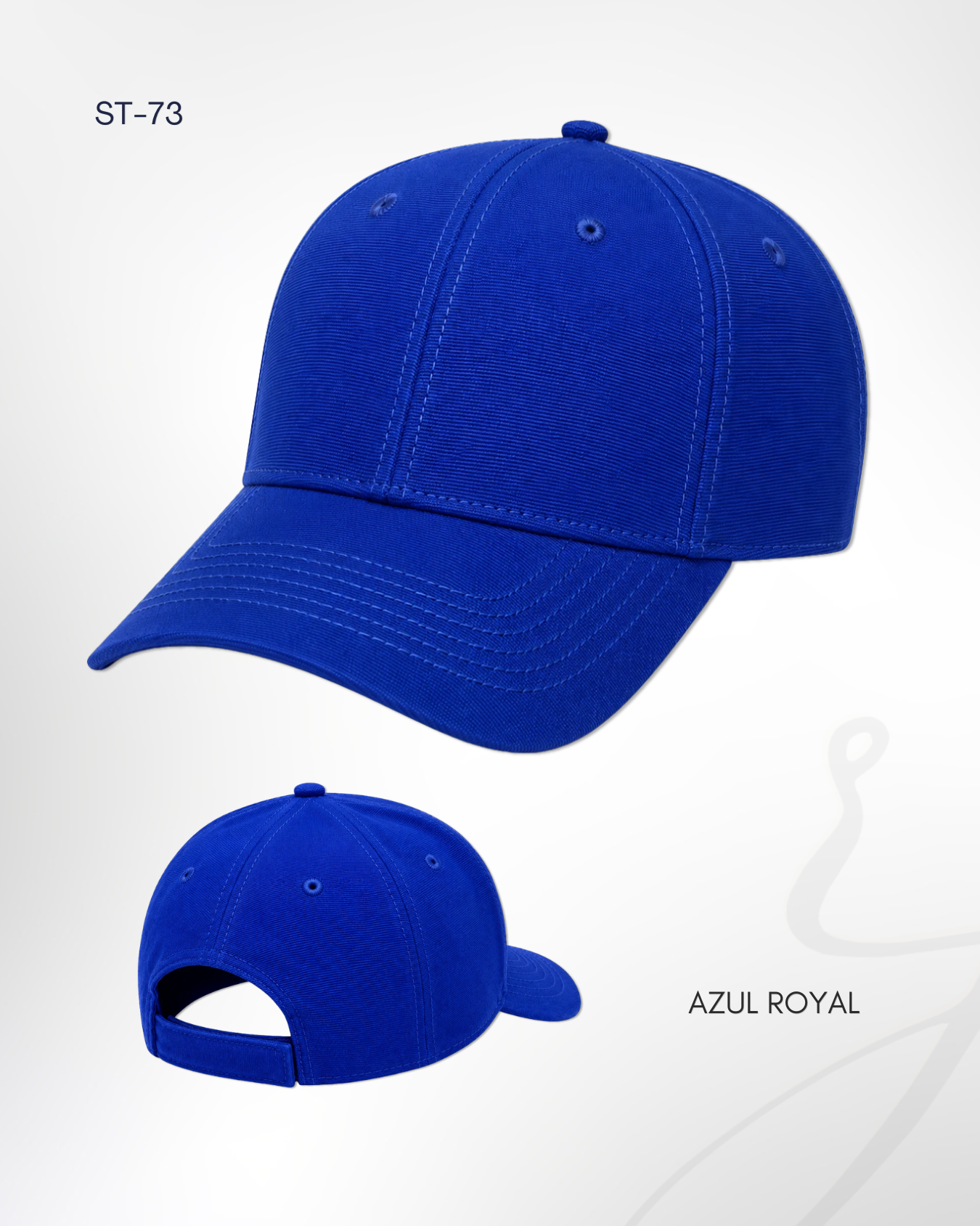 Gorra Microfibra ST-73 azul royal personalizada por RJIMPRESS